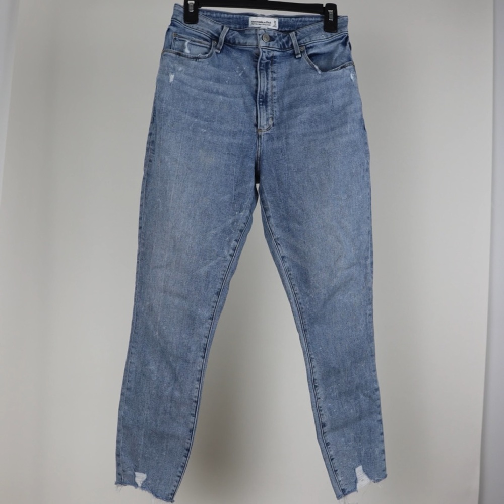 Abercrombie & Fitch Curve Love High Rise Super Skinny Ankle Jeans